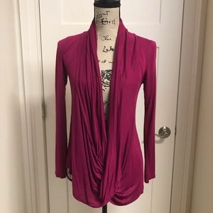 Cowl Neck Split Top